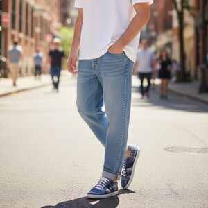 Polo by Ralph Lauren Blue Plaid Men's Shoes